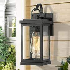 Lnc Modern Matte Black 1 Light Outdoor