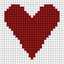 Free Printable Heart Chart For Crochet Or Needlecrafts