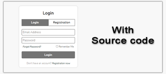 html css login form template with