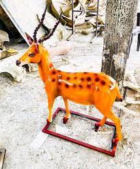 Fiber Deer Animal Statue For Park And