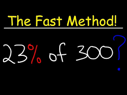 the percent of a number fast