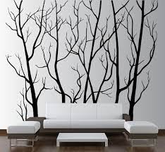 Large Wall Art Decor Vinyl Tree Forest