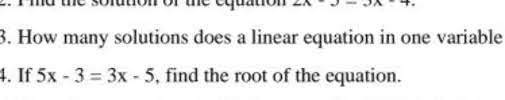 Solutions Does A Linear Equation