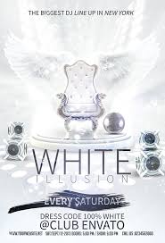 White Party Flyer You Can Download The Psd File Here Graph