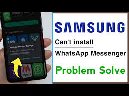 install whatsapp messenger problem