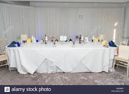 Wedding Reception Room Tables And Layout Stock Photo
