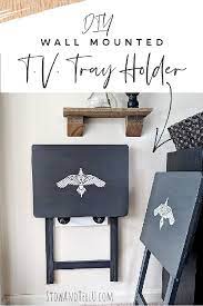 Wall Mounted Tv Tray Holder