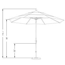 California Umbrella 11 Ft Hammertone