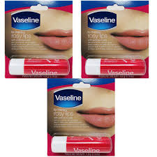 3 pack new vaseline lip therapy rosy