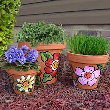 810 Best Painted Flower Pots Ideas In