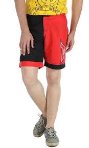 Tapout Printed Mens Red Black Basic Shorts Buy Red