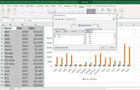 how to create an 8 column chart in excel