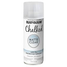 chalked clear ultra matte spray paint