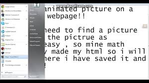 how to put a animated image on html