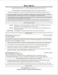 Sample Resume For An Information Security Specialist Monster Com
