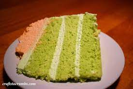 Pandan Chiffon Layer Cake Recipe gambar png