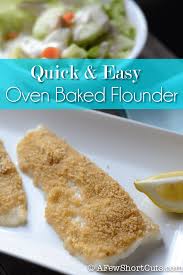 quick easy oven baked flounder a