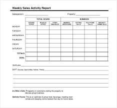 Sales Report Templates Doc Excel Word Free Premium Activity