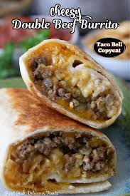 cheesy double beef burrito taco bell
