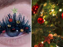 christmas tree false lashes are going