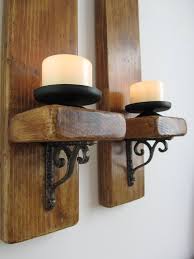 Sconce Candle Holder Rustic Wall Sconces