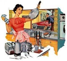 Image result for Mrs. Cleaver cleaning in pearls
