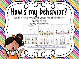 Hows My Behavior Visual Reward Charts For Students With