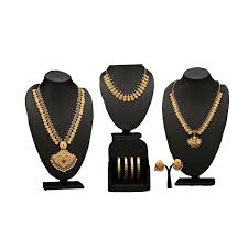 3 golden temple jewellery necklaces