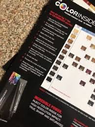 Details About Matrix Hair Color Colorinsider Color Chart Insider Sheet Only