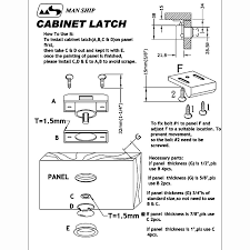 round push on cabinet latch white