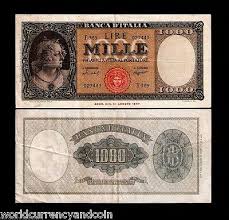 Before the number, for various reasons. Italy 1000 1 000 Lire P83 1947 Pre Euro Italian Currency Money Bill Bank Note 159 99 Picclick