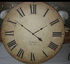 30 Inch Large Wall Clock Antique Rustic