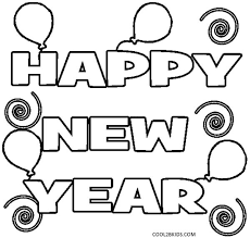 This coloring page features new year's fireworks. Printable New Years Coloring Pages For Kids
