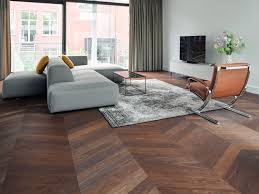 dark brown hungarian point parquet floor
