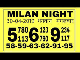 30 04 2019 Milan Night Matka Bhole Baba Chart Dhanwan