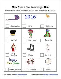 One of my favorite memories from childhood is going out on walks as a pediatric therapists, we like to put a different spin on activities for kids like this one, creating new ways to target skills that. New Year S Eve For Kids Scavenger Hunt Free Printable Buggy And Buddy