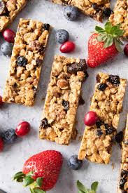 healthy berry granola bars vegan gf