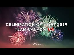 team canada celebration of light 2019