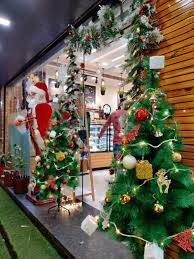 christmas tree and decoration office