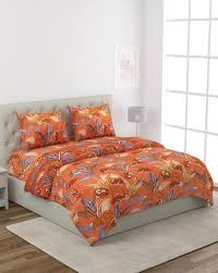 Orange Bedsheets For Home Kitchen