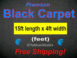 15 x 4 black carpet for car sub
