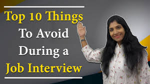 Top 10 things you should never do in a Job Interview (Part - 1) - YouTube
