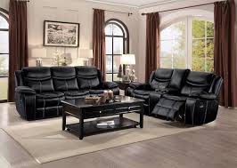 faux leather recliner sofa w contrast