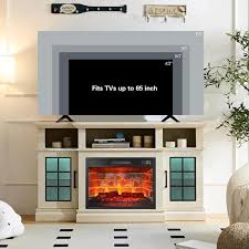 Boshiro Led Tv Stand With Fireplace