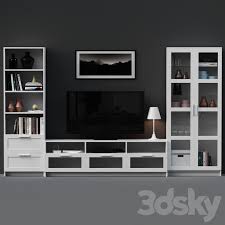 ikea brimnes tv storage with decoration set