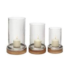 Traditional Candle Hurricane Lamp Set