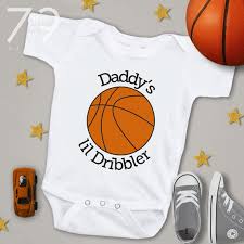 Daddys Lil Dribbler Outfit Basketball Onepiece Or T Shirt Baby Boys Basketball Outfit Novelty Basketball Baby Shower Gift Idea