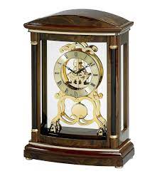 Bulova b1659 usonian ii frank lloyd wright mantel clock, natural finish with walnut stain base. Bulova Traditional Chiming Mantel Clock Valeria B2026 The Well Made Clock