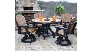 48 Round Poly Patio Table With 4