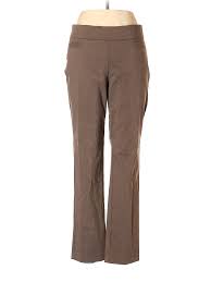 Details About Studio Works Women Brown Dress Pants 10 Petite